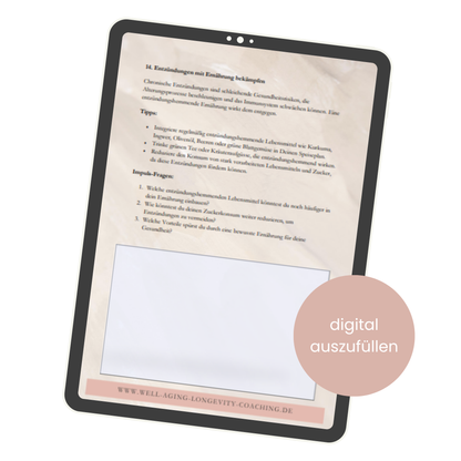 Digitales Workbook-Starte in Dein Well-Aging